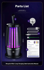 Xiaomi Mosquito Killer Repellent Lamp Rechargeable Electric Fly Trap Insect Killer Outdoor Mute Physical Mosquito Killer Lamps