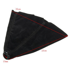 Car Gear Shift Collars Covers Red/Black/Yellow/Blue Suede PU Leather Gear Stick Shift Shifter Knob Cover Boot Gaiter