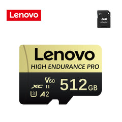 بطاقة ذاكرة Micro SD أصلية من لينوفو بسعة 2 تيرابايت و1 تيرابايت و512 جيجابايت وبطاقة ذاكرة عالية السرعة بسعة 256 جيجابايت و128 جيجابايت وبطاقة TF لمعدات الطائرات بدون طيار والصوت وأجهزة الكمبيوتر الشخصية