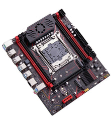 لوحة أم QIYIDA X99 TPM 2.0 واجهة LGA 2011 3 مع NVME NGFF M.2 تدعم 4 قنوات X99 C612chip DDR4 ذاكرة SATA3.0 USB3.0