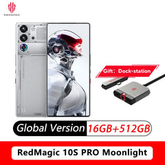 النسخة العالمية Redmagic 10S Pro NX789J Snapdragon 8 Elite الإصدار الرائد 6.853 بوصة Q9+ 144 هرتز AMOLED 50*2+2+16MP 7050mAh 80W NFC