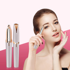 1pc Electric Eyebrow Trimming Tool For Beginners Automatic Electric Eyebrow Trimmer Nose Hair Shaving Brush Scraper Battery Ver