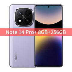 Xiaomi Redmi Note 14 Pro+ Plus 5G Global Version Cell Phone 200MP AI Camera Snapdragon 7s Gen 3 120W HyperCharge 1.5K 120Hz IP68