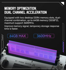 لوحة أم MACHINIST B450، معالج AMD، ذاكرة DDR4 ثنائية القناة، لوحة أم AM4، M.2 NVME (تدعم معالج Ryzen 5500 5600 5600G)