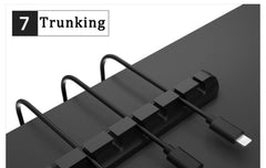 Self-Adhesive Power Cord Cord Manager Fixed Chuck Plug Mouse Cable Headset Winder Mobile Phone Data Cable Card Silicone Desktop