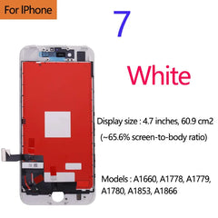 AAA+++ Quality For iPhone 5 5s 5c 6 7 LCD Display Touch Screen For 6s 7 8 Plus SE 100% Brand New LCD Digitizer tempered+Gifts