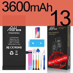 PINZHENG Real High Capacity Battery For iPhone X XR XS Max 12 13 Mini Pro Max 11 Pro Max Replacement Bateria Warranty One Year