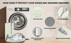 Washing Shoes Bag Protector Fluffy Fibers Polyester Washing Shoes Machine Friendly Laundry Bag Drying Bags Storage Organize