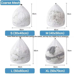 1PC Mesh Laundry Wash Bag – Machine Washable with Drawstring, Reusable & Travel-Friendly for Blouses, Stockings & Underwear