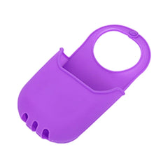 L69A Silicone Sink Storage Sink Hangings Storage Bag Dish Sponge Holder Soap Dish Drainer Versatile Home