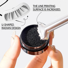 مجموعة ZVEV Lazy Lower Eyelash Stamp Eyeliner المقاومة للماء والعرق لا تفقد اللون 2 في 1 مناسبة للمبتدئين