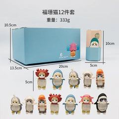 Sonny Angel Mofusand Blind Box Hippers Mini Doll Shark Cat Action Doll Toy Fans Children'S Christmas Car Ornament Gift