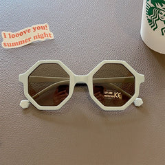 2023 Children Cute Striped Polygon UV400 Sunglasses Baby Girls Outdoor Sun Protection Sunglasses Kids Eye Protection Sun Glasses