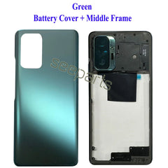 NEW For Xiaomi Redmi Note 10 Pro Battery Cover Back Cover Glass Panel Rear Housing Door Case For Redmi Note 10 Pro Middle Frame