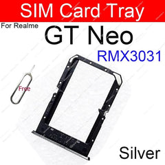 حامل بطاقة SIM لهاتف Realme GT Neo Neo Flash GT Neo2 2T GT Master Explorer 5G Nano محول بطاقة SIM أجزاء حامل البطاقة