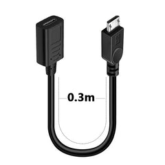 90 angle Type-C Female To Micro-B Micro male USB Charger Data otg cable adapter oy left/right/up/down