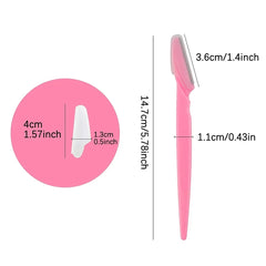30/12/10 Pcs Random Color Set Multipurpose Eyebrow Razor Tools And Facial Razor With Precision Cover,Safety