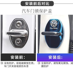 Car Door Lock Protective Cover For Volkswagen GOLF 5 Tiguan Polo Golf 6 Golf 7 Jetta  Accossories Car Styling