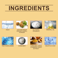 Exfoliating Remove Turmeric Scrub Remove Dead Skin Improve Dry Rough Deep Cleansing Hydrating Smoothing Brightening Skin Care