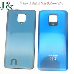 New For Xiaomi Redmi Note 9S / Note 9 Pro 64MP Battery Back Cover Note9S Rear Door 3D Glass Panel Housing Case Adhesive Replace