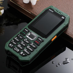 هاتف محمول متين M6000 GSM 2G Network 4 بطاقات SIM Magic Voice مقبس 3.5 مم شاشة 2.4 بوصة لوحة مفاتيح كبيرة هاتف محمول لكبار السن