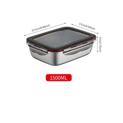 304 Stainless Steel Lunch Bento Box Sealed Leakproof Portable Food Storage Box Household Pickle Box Refrigerator Food Container
