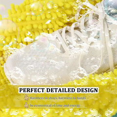 2/1PCS Shoe Washing Bag Washing Machine Laundry Bags with Zipper Closure Shoes Cleaning Bags Shoes Laundry Fluffy Fibers Sneaker
