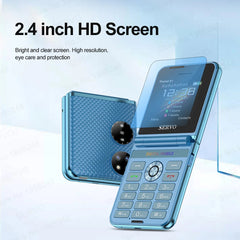 هاتف محمول SERVO Pocket S1 بأربع بطاقات SIM قابل للطي، اتصال سريع، GSM، صوت سحري، مصباح يدوي، تسجيل مكالمات، MP4، FM، نسيج، هواتف خلوية