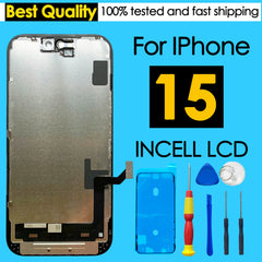 180days Warranty incell LCD For iPhone 15 Display Touch Screen Replacement Phone Mobile Digitizer Assembly Repair Kit Wholesale