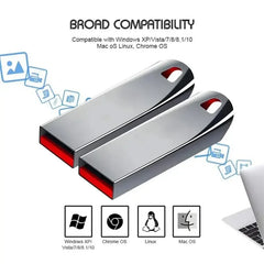 محرك أقراص فلاش معدني USB 3.2 عالي السرعة بسعة 2 تيرابايت، محرك أقراص USB محمول مقاوم للماء بسعة 1 تيرابايت، محرك أقراص فلاش USB محدث جديد
