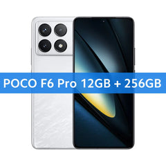 هاتف POCO F6 Pro Snapdragon 8 Gen 2 النسخة العالمية، شاشة AMOLED Flow مقاس 6.67 بوصة بدقة WQHD+ ومعدل تحديث 120 هرتز، وبطارية 5000 مللي أمبير في الساعة، وشحن فائق السرعة 120 واط