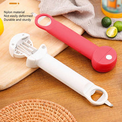 Retractable Jar Opener Retractable Bottle Opener Stainless Steel Thickened Handle Adjustable  Screwer Functional for Hotel