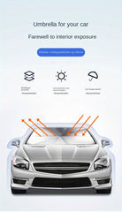 Car Front Windshield Sunshade Umbrella Summer Sun Protection Sunshade Blocking Car Interior Cooling Supplies