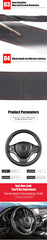 Car Steering Wheel Cover Needles And Braid Thread Artificial Leather Car Covers Suite 3 Color DIY Texture Soft Auto Accessories