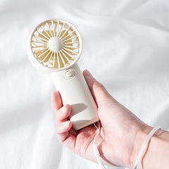 2024 Cute Mini Fan Portable Handheld Fan Lightweight Handy Fan Pocket Size Low Noise Small Electric Fan Student Gift Outdoor Fan