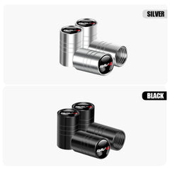 4Pcs Car Styling 3D Metal Wheel Tire Valve Caps Rim Accessories For Toyota RAV4 C-HR Camry Yaris Prius TRD GR Highlander Crown