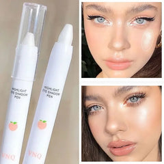 1PC Highlight Waterproof and Sweatproof Glitter Eyeshadow Pencil Good Texture Durable Eye Shadow Stick Strobe Matte Highlighter