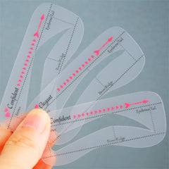 10-50Pcs Card Eyebrow Stencil Reusable Eyebrow Stencil Eye Brow Drawing Guide Beauty Tool Stickers Styling Shaping Template Card