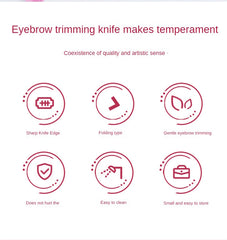 Eyebrow Razor Sturdy Perfect For Beginners Precise Grooming Versatile Tool Suitable For Both Men And Women Sharp Blade Compact