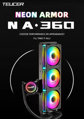 TEUCER NA-360 PC Water Cooling Radiator X99 Motherboard CPU Liquid Cooling Cooler for Intel LGA 2011 1700 1200 1155 AMD AM4 AM5
