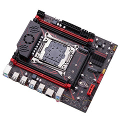 لوحة أم QIYIDA X99 TPM 2.0 واجهة LGA 2011 3 مع NVME NGFF M.2 تدعم 4 قنوات X99 C612chip DDR4 ذاكرة SATA3.0 USB3.0