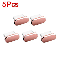 Metal Type C Dust Plugs Cellphone Anti-dust Protectors for Apple IPhone 15 Pro Max/15 Plus/15 Pro Samsung Dustplug