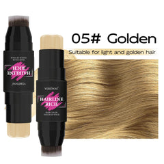 1pc Hairline Filling Cream Stick,Waterproof Matte Finish, Enhances Coverage,for Gray Roots & Thinning Hair Concealer with Brush