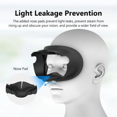 Durable Silicone Nose Pad Cushion For Meta Quest 3 Nose Bridge Protective Cover Accessories Durable Silicone Nose Pad