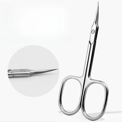 1PC Stainless Steel Dead Skin Scissors Sharp-Nosed Scissors Russian Eagle Hook Dead Skin Scissors Manicure Dead Skin Tools
