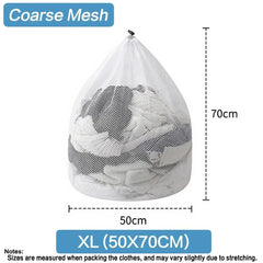 1PC Mesh Laundry Wash Bag – Machine Washable with Drawstring, Reusable & Travel-Friendly for Blouses, Stockings & Underwear