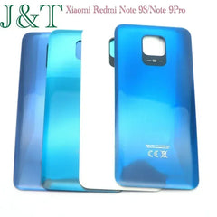 New For Xiaomi Redmi Note 9S / Note 9 Pro 64MP Battery Back Cover Note9S Rear Door 3D Glass Panel Housing Case Adhesive Replace