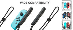 حزام معصم لجهاز Switch/Switch OLED Joycon قطع غيار وحدة تحكم Joy Con حزام معصم حبل ملحقات الألعاب