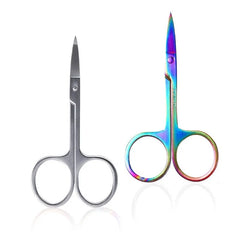 1 Pcs Professional Stainles Nails Eyebrow Nose Eyelash Cuticle Trimmer Epilator Scissor Manicure Tool Curved Pedicure Scissors