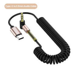 كابل صوت قابل للسحب من OLAF USB C إلى 3.5 مم لسيارة iPhone 15 كابل AUX بمقبس 3.5 مم إلى كابل مكبر صوت بمحول الكوع